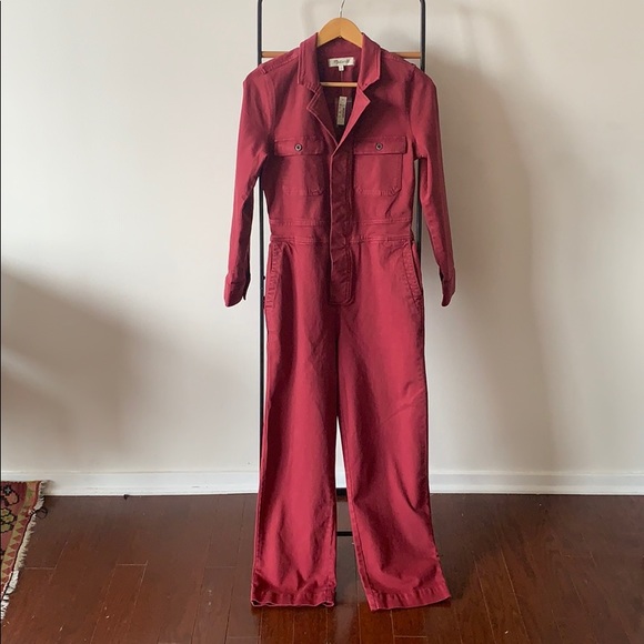Madewell Other - NWT Madewell garment-dyed denim slim jumpsuit